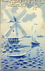 Windmill Windmills Postcard Postcard