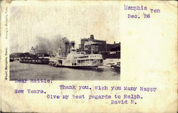 Wharf Memphis, TN Postcard Postcard