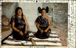 Mother And Daughter Native Americana Postcard Postcard