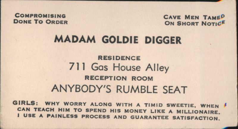 Madam Goldie Digger - Compromising Done To Order Comic, Funny