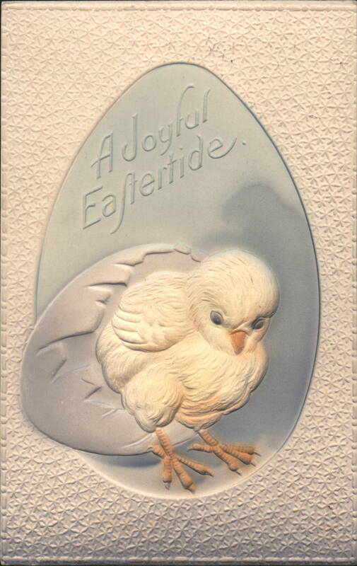 A Joyful Eastertide Chick Hatching from Egg With Chicks