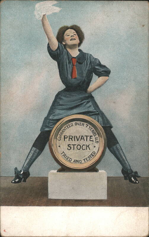 Woman with Private Stock Barrel, Guaranteed Over 7 Years Old