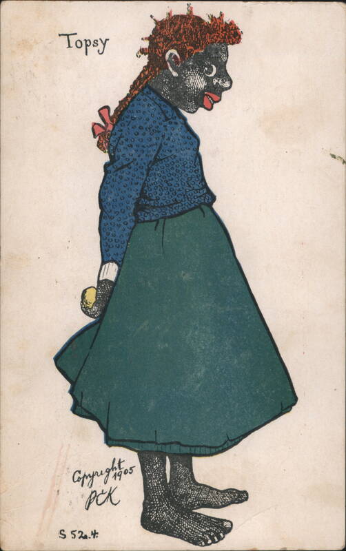 Topsy Caricature of a Black Girl Black Americana