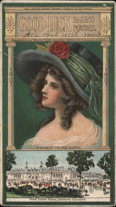 Good Luck Baking Powder, Jamestown Exposition Belle Virginia