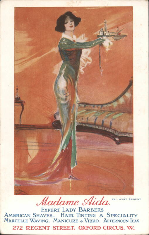 Madame Aida Expert Lady Barbers & Hair Tinting London England