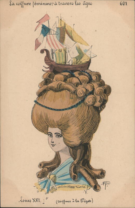 Louis XVI Frigate Hairstyle, Feminine Hair Through the Ages