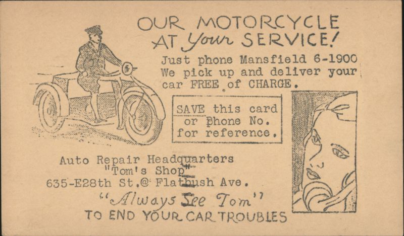 Tom's Shop Auto Repair, Motorcycle Service