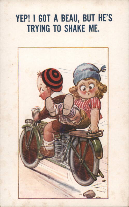 YEP! I GOT A BEAU, BUT HE'S TRYING TO SHAKE ME. Comic, Funny