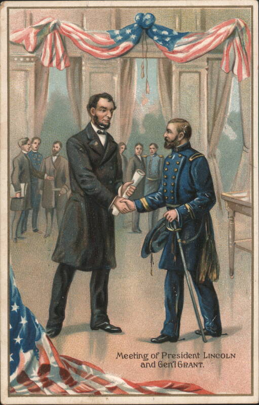 Meeting of President Lincoln and General Grant President's Day