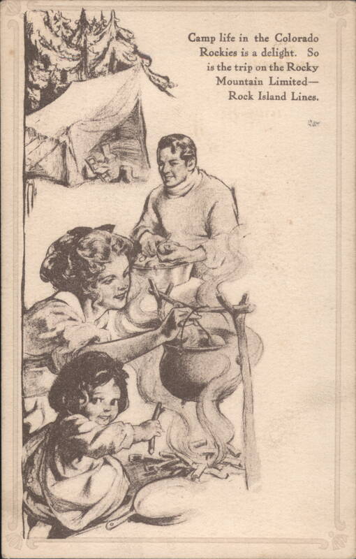 Camp Life in Colorado Rockies, Rocky Mountain Limited Train