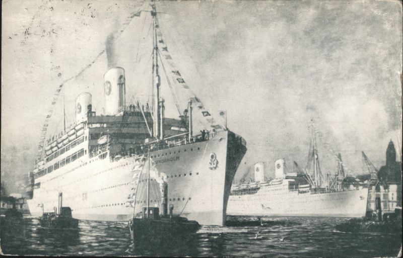 Swedish American Liners Kungsholm and Gripsholm Cruise Ships Sweden