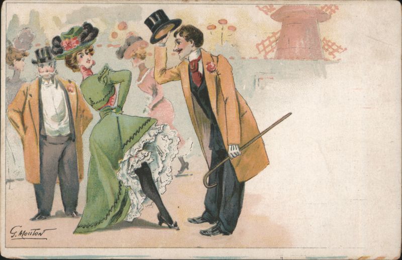 Parisian Cabaret Dance with Moulin Rouge Windmill