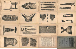 Set of 14: British Museum Postcards Anglo-Saxon Iron Age Antiquities Lot Postcard