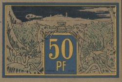 Harzquer und Brockenbahn Walpurgis Night 50 Pfennig Voucher Banknote