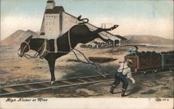 High Kicker at Mine Postcard