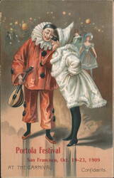 Portola Festival Confidants at the Carnival Postcard