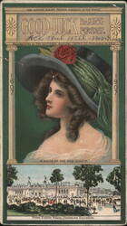 Good Luck Baking Powder, Jamestown Exposition Belle Postcard