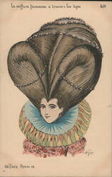 La Coiffure Féminine à Travers les Âges, Henri Hairstyle Postcard