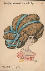 Woman's Hairstyle 1908-1909 (à la grecque) Postcard