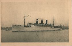 S. S. Patria Fabre Line Passenger Ship Postcard