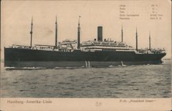 Hamburg-Amerika-Linie SS President Grant Postcard