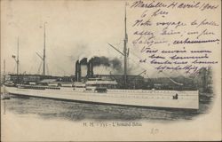 Steamship L'Armand-Béhic Postcard