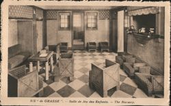 S/S de GRASSE Ship Nursery Playroom with Puppet Show Postcard
