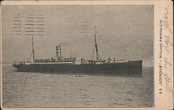 S.S. Noordam Holland-America Line Steamship Postcard