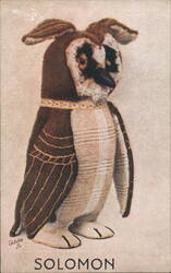 Plush Toy Owl Solomon Postcard