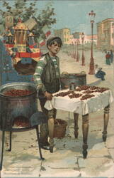 Italian Chestnut Seller Postcard