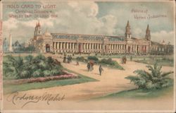 Palace of Varied Industries, Hold to Light Souvenir Postcard