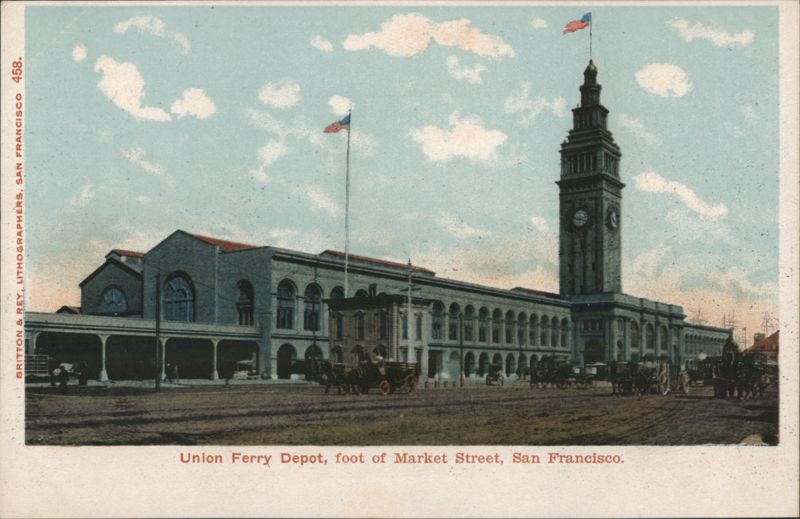 Union Ferry Depot, Market Street San Francisco California