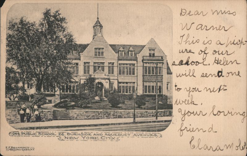 Public School 26, Burnside and Aqueduct Avenues New York