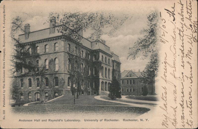 Anderson Hall and Reynold's Laboratory Rochester New York