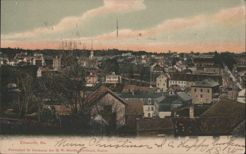 Panoramic View of Ellsworth Maine