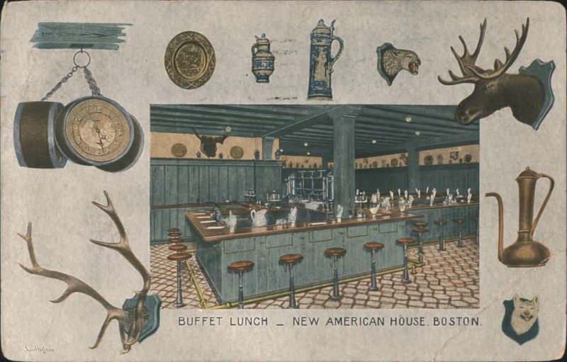 Buffet Lunch, New American House Boston Massachusetts