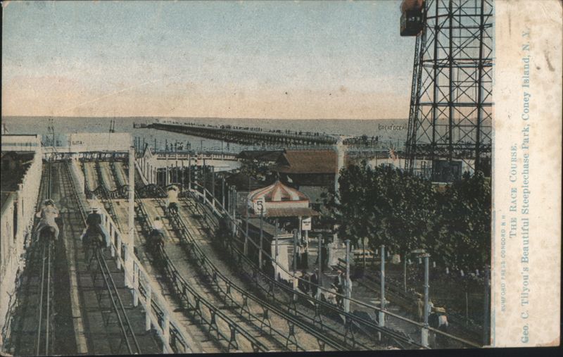 The Race Course, Steeplechase Park, Coney Island New York
