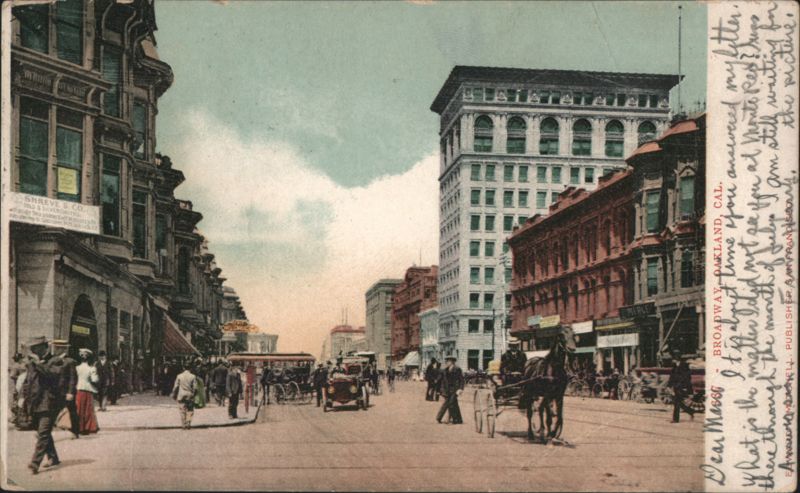 Broadway Street Scene with Tall Buildings