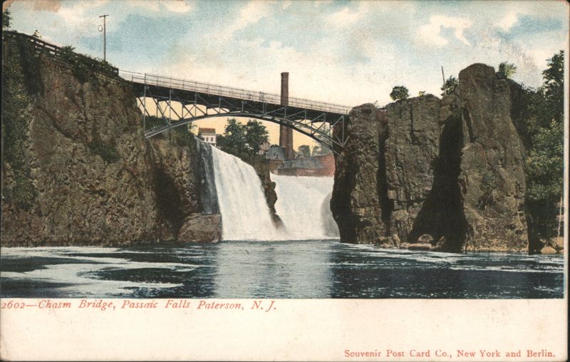 Chasm Bridge, Passaic Falls Paterson New Jersey
