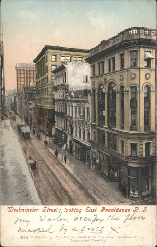 Westminster Street, looking East Providence Rhode Island
