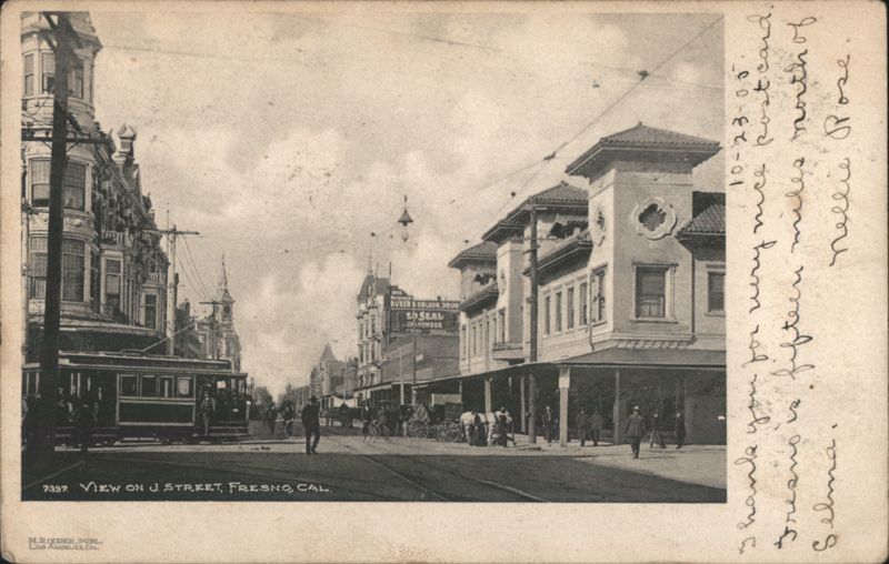 J Street Scene with Streetcar
