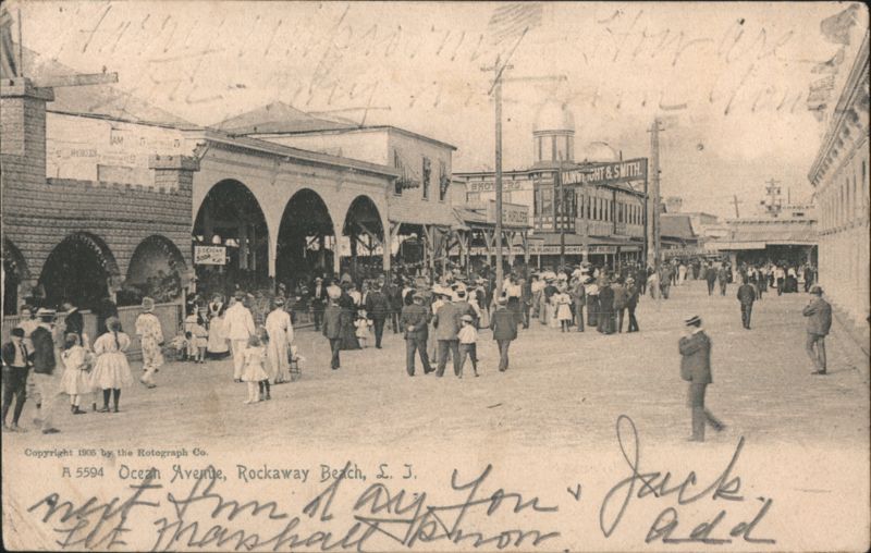 Ocean Avenue, Rockaway Beach, L. I. New York