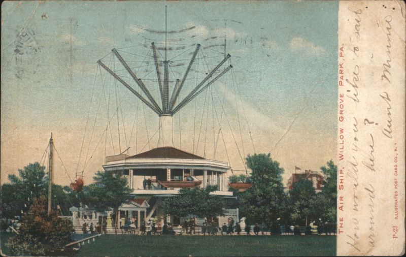 The Air Ship Amusement Ride at Willow Grove Park