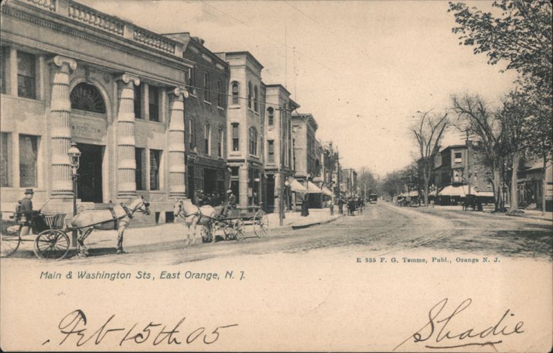 Main & Washington Streets with People's Bank