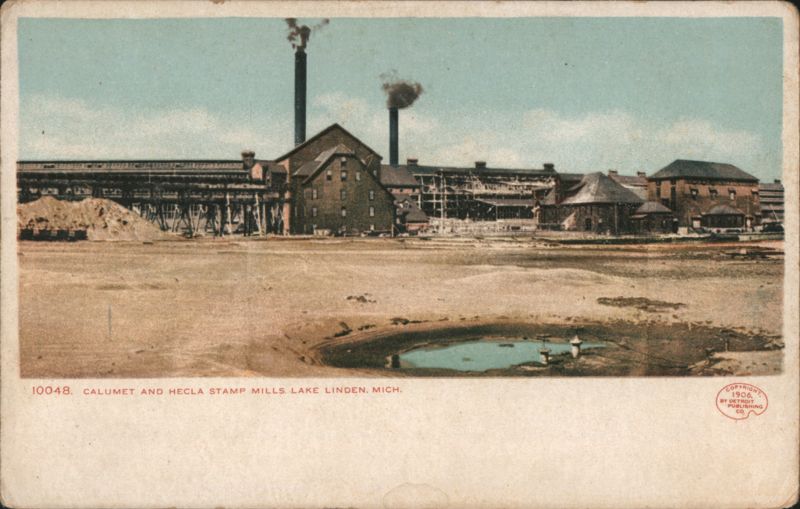 Calumet and Hecla Stamp Mills Lake Linden Michigan