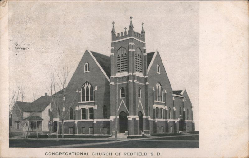 Congregational Church with Square Bell Tower