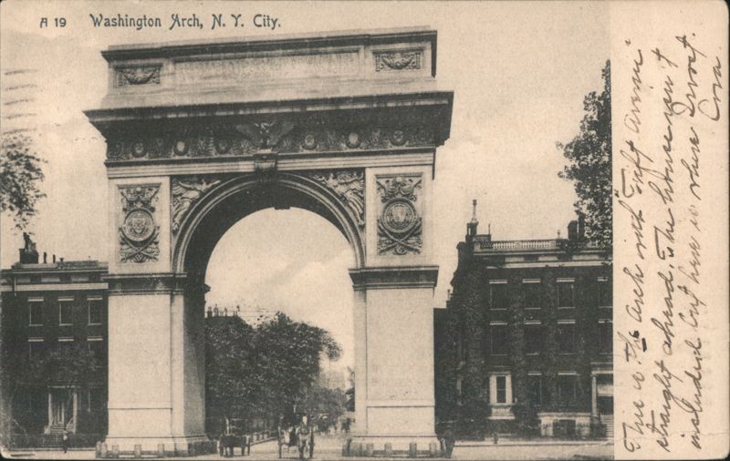 Washington Arch with Fifth Avenue View New York