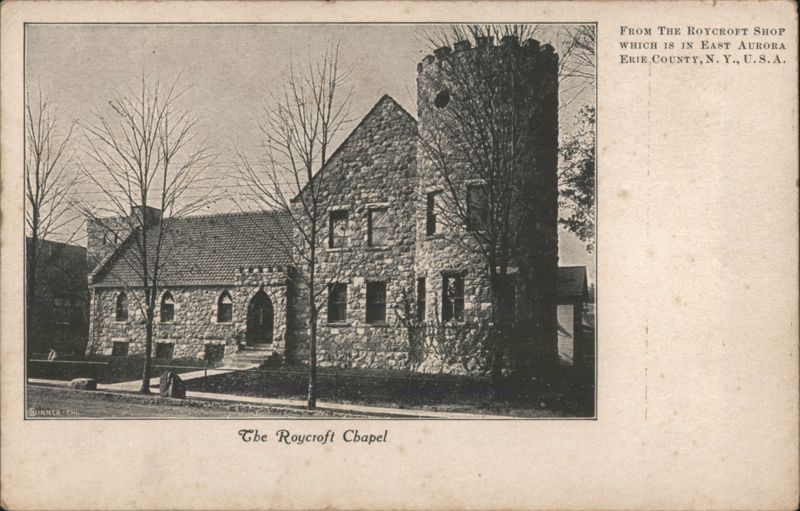 The Roycroft Chapel at the Roycroft Shop East Aurora New York