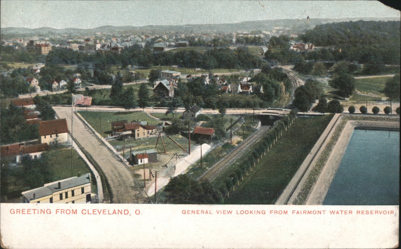 General View from Fairmont Water Reservoir Cleveland Ohio