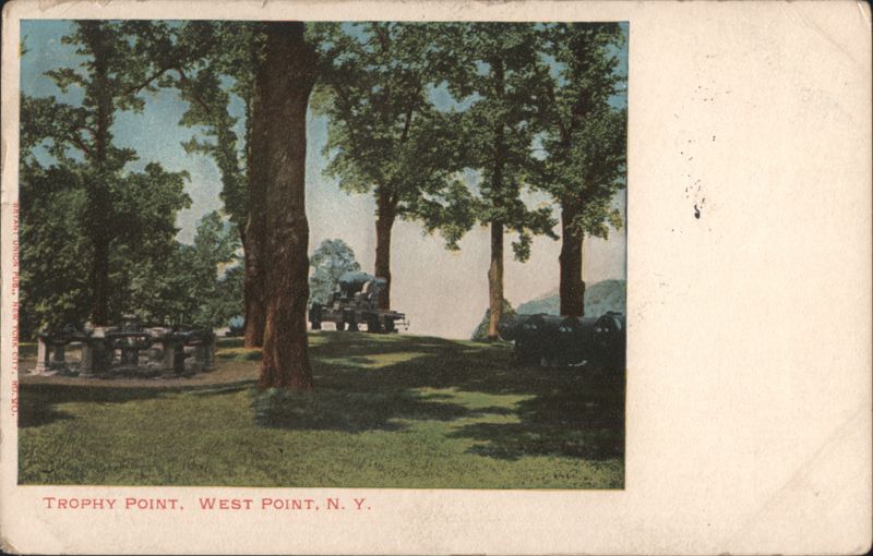 Trophy Point with Cannons and Monuments West Point New York
